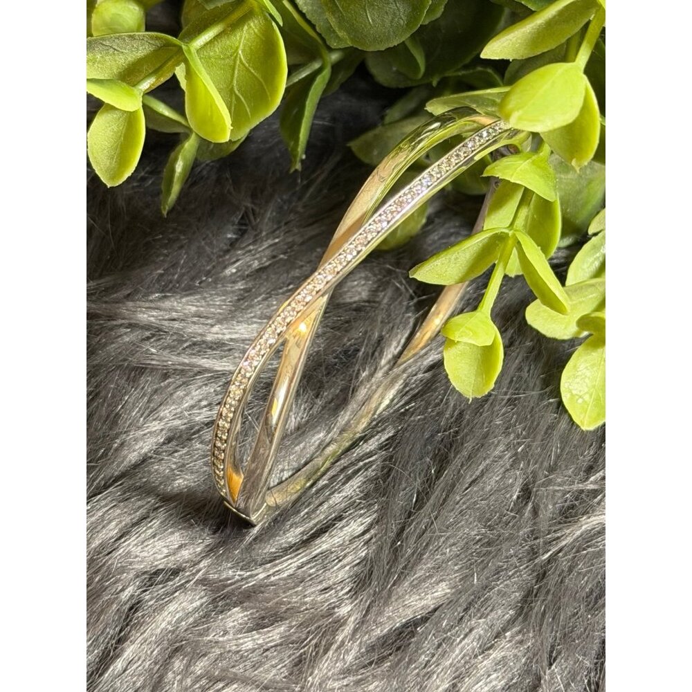 Pandora Clear Cz Entwined Bangle - Picture 5 of 8